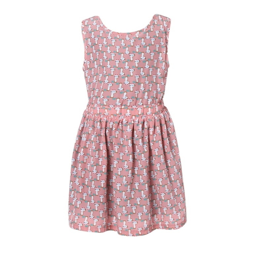 Richie House Los Angeles Happy Patterned Cats Dress - Sz 7-8